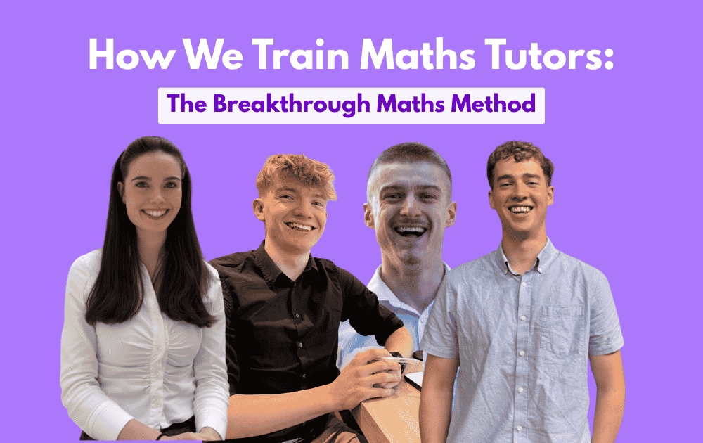 How we train our maths tutors